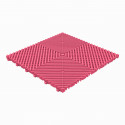 Garagevloer-kunststof-open ribben-structuur-rond Kleur: pink